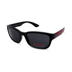 Mens PS05VS 1BO5S0 Sunglasses // Black Demishiny + Dark Grey