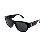 Versace // Unisex VE4359 GB1/87 Square Sunglasses // Black + Dark Gray