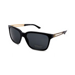 Versace // Men's VE4307-GB187 Square Sunglasses // Black + Gold + Gray