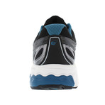 Aquarius Sneaker // Wide Width // Charcoal + Blue (US: 8)
