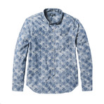 Leaf Jacq Chamb Long Sleeve Tailored // Blue Chambray (M)