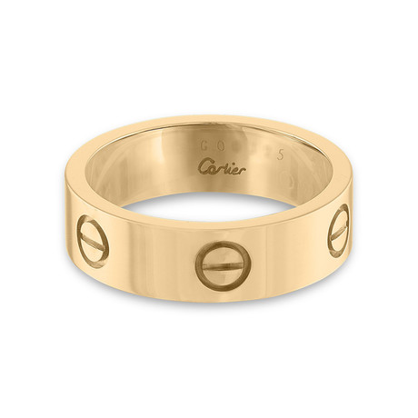 Cartier 18k Yellow Gold Love Ring // Ring Size: 9.5 // Pre-Owned