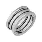 Bulgari 18k White Gold B.Zero1 3 Band Ring // Pre-Owned (Ring Size: 5.25)