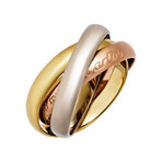 Cartier 18k Three-Tone Gold Le Must de Cartier Trinity Ring // Pre-Owned (Ring Size: 4.75)