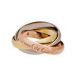 Cartier 18k Three-Tone Gold Le Must de Cartier Trinity Ring // Pre-Owned (Ring Size: 4.75)