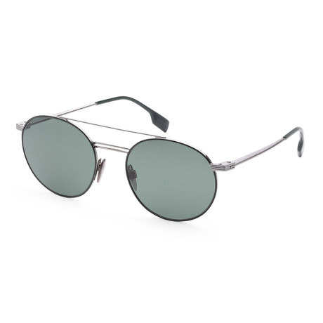 Burberry // Men's BE3109-100371-53 Sunglasses // Gunmetal + Matte Green + Green