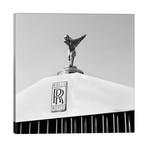 1960s Close-Up Rolls Royce Hood Or Bonnet Ornament Spirit Of Ecstasy // Panoramic Images (26"W x 26"H x 1.5"D)