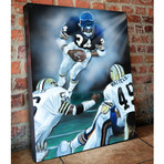 Walter Payton // The Great Leap // Canvas (30"W x 24"H x 1.5"D // Limited Edition)