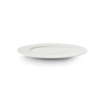 Culinaria Rim // Warm Dinner Plate Set // Pure White (Set of 4)