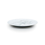 Culinaria Coupe // Cold Dinner Plate Set // Marble Gray (Set of 4)