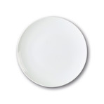Culinaria Coupe // Warm Dinner Plate Set // Pure White (Set of 4)