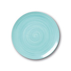 Culinaria Coupe // Cold Dinner Plate Set // Sky Blue (Set of 4)