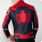 Iron Spider Limited Edition Leather Jacket // Red + Black + Gold (S)