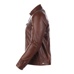 Bonanza Leather Jacket // Chestnut (XL)