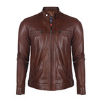 Bonanza Leather Jacket // Chestnut (3XL)