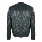 Sunset Leather Jacket // Green (XL)