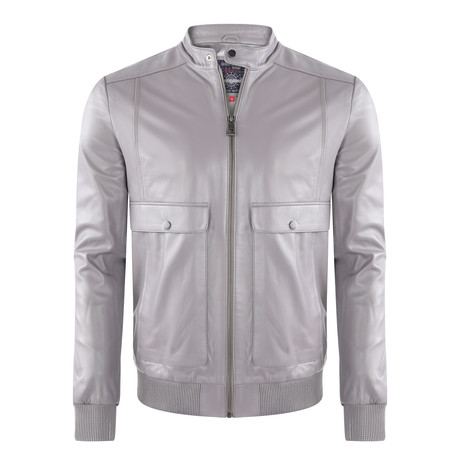 Catalina Leather Jacket // Gray (S)