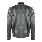 Agathla Leather Jacket // Green (XL)
