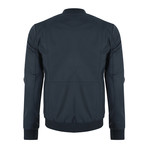 Mauna Kea Leather Jacket // Navy Tafta (XS)