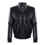 Granite Leather Jacket // Black (3XL)