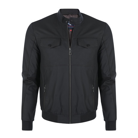 McDowell Leather Jacket // Brown Tafta (S)
