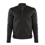 Denali Leather Jacket // Brown Tafta (XS)