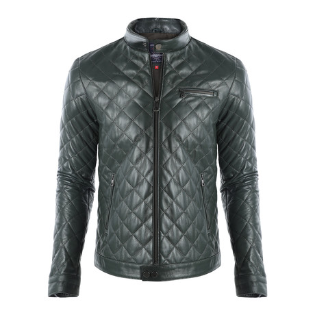 Hopkins Leather Jacket // Green (S)