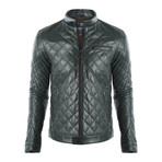 Hopkins Leather Jacket // Green (XS)