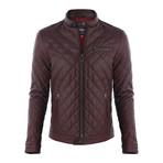 Picacho Leather Jacket // Bordeaux Tafta (S)