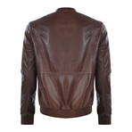 Kamakou Leather Jacket // Chestnut (S)