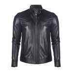 Shuksan Leather Jacket // Black (2XL)
