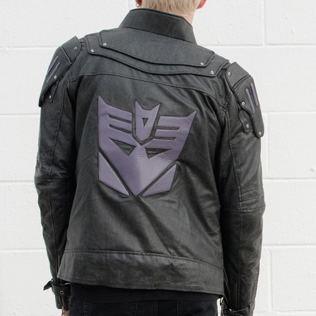 Transformers Decepticon Leather Jacket // Gray (XS)