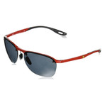 Men's RB4302M-F62387-62 Sunglasses // Red + Dark Gray