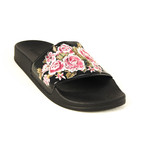 Slide Sandals // Black + Pink (Euro: 37)