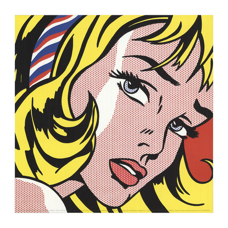 Roy Lichtenstein // Girl With Hair Ribbon // 2011 Offset Lithograph