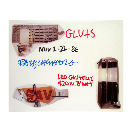 Robert Rauschenberg // Gluts // 1986 Offset Lithograph
