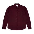 Suomi Brushed Flannel Shirt // Oxblood (M)