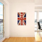 Keep Calm & Carry on (British Flag) // Unknown Artist (26"W x 40"H x 1.5"D)