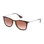 Unisex Gradient Sunglasses // Dark Rubber Havana + Brown Gradient