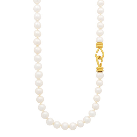 Assael 18k Yellow Gold Pearl Necklace IX