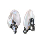 Assael 18k White Gold Pearl Earrings IV