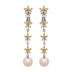 Assael 18k Two-Tone Gold Pearl Earrings I