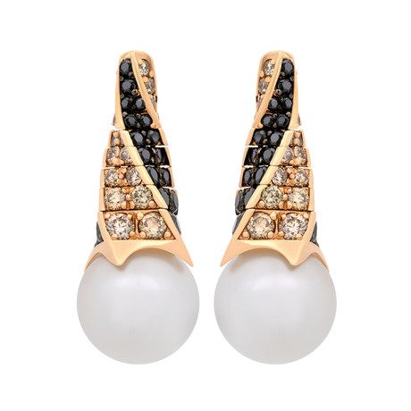 Assael 18k Rose Gold Pearl Earrings II