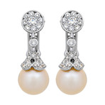 Assael 18k White Gold Pearl Earrings XI