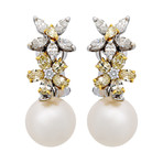 Assael 18k Two-Tone Gold Pearl Earrings II