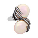 Assael 18K Two-Tone Gold Pearl Ring // Ring Size: 6