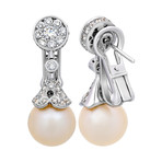 Assael 18k White Gold Pearl Earrings XI
