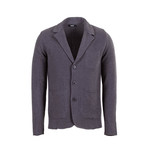 Larry Tricot Cardigan // Anthracite (2XL)