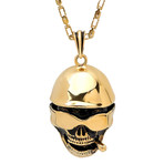 Skull Necklace // Yellow
