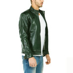 Claude Leather Jacket // Green (2XL)